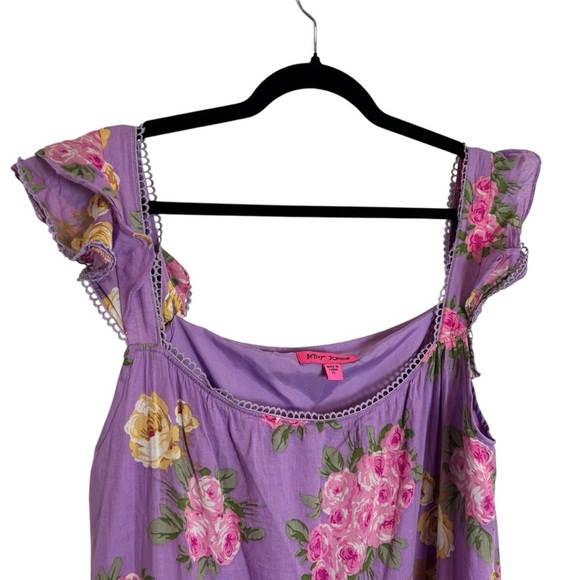 Betsey Johnson Dress Women’s Size XL Purple And Pink Maxi - Picture 6 of 11
